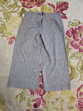 BCBG Max Azria Gray Pinstripe Wide-Leg Men’s Pants